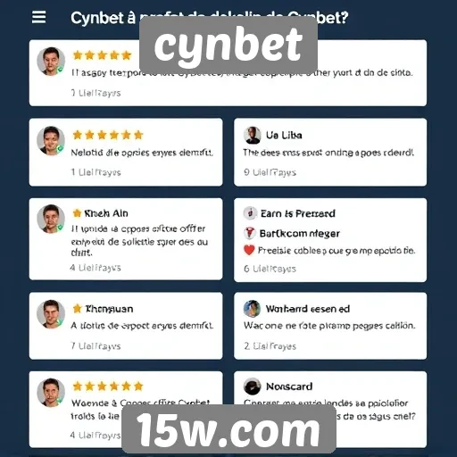 Feedback dos usuários sobre a experiência no Cynbet